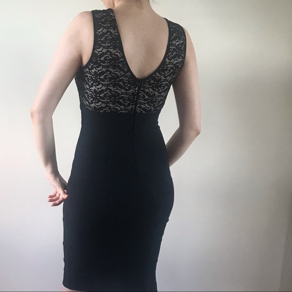Trixxi Black illusion lace sheath dress size M - Picture 6 of 7